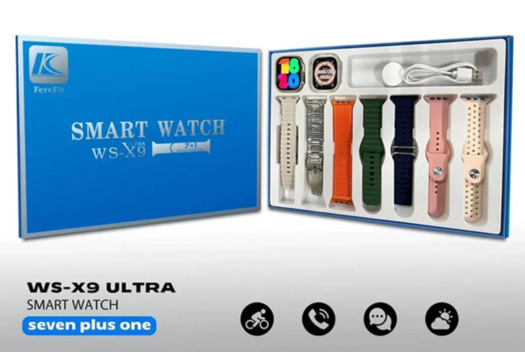 ساعت هوشمند Ferefit مدل WS-X9 هفت دستبندی جدید